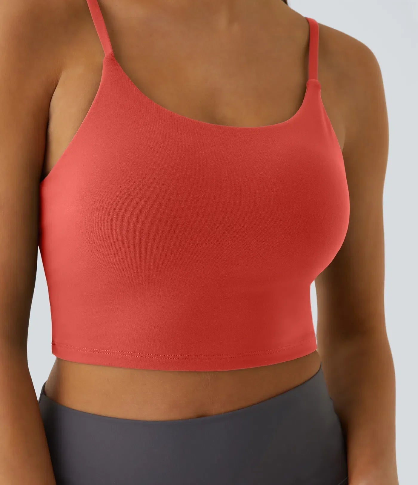 Padded Workout Cropped Low Support Tank Top A-C Cups