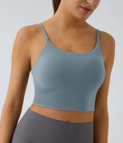 Padded Workout Cropped Low Support Tank Top A-C Cups