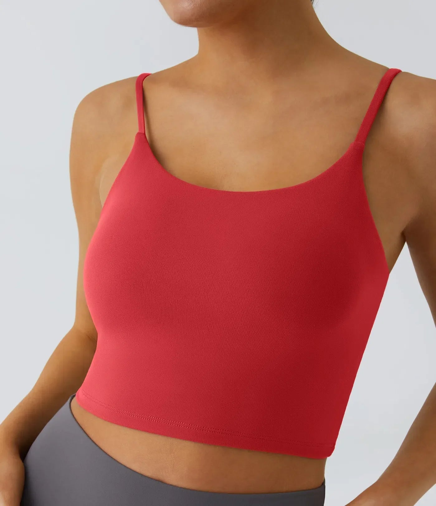 Padded Workout Cropped Low Support Tank Top A-C Cups