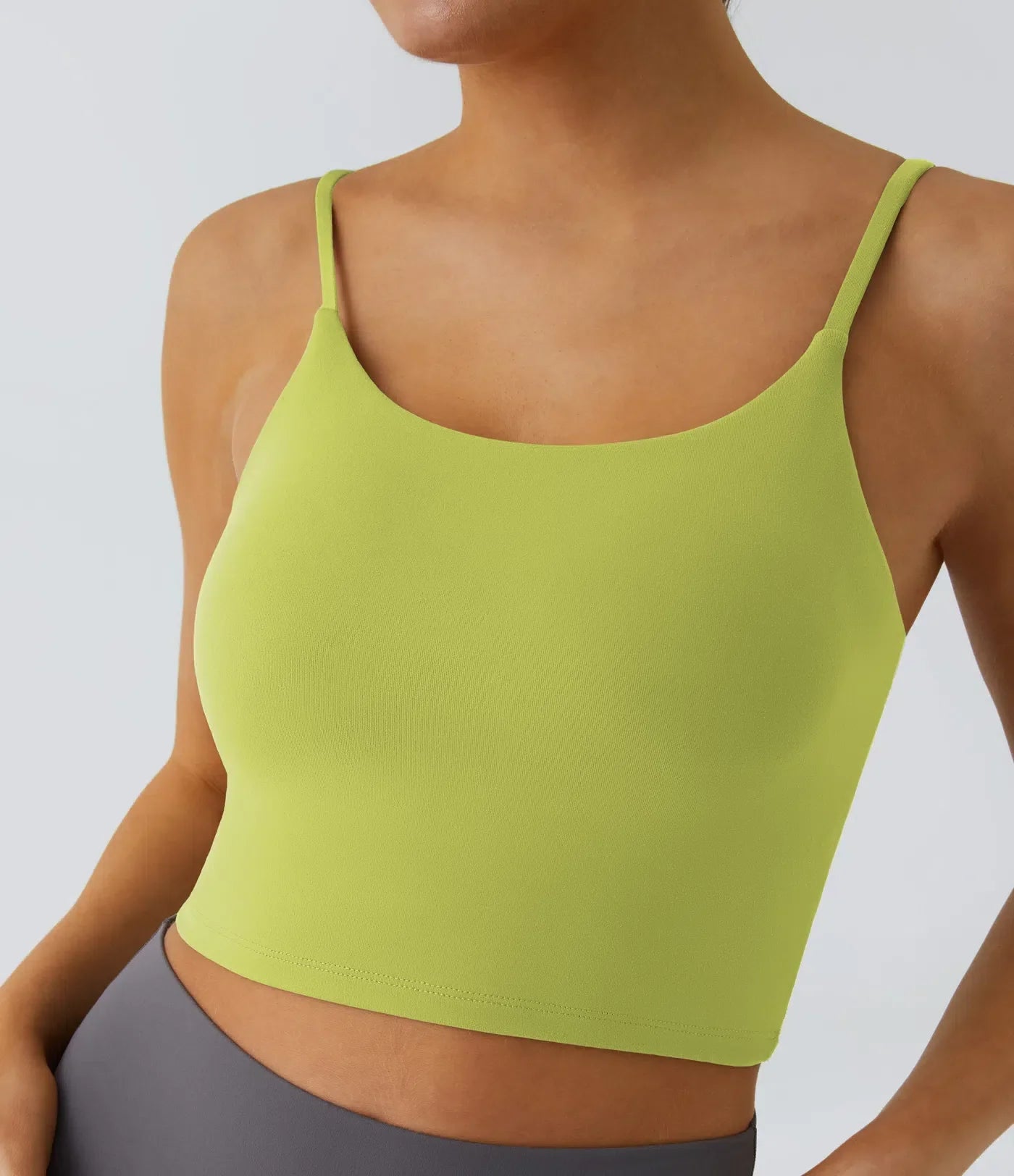 Padded Workout Cropped Low Support Tank Top A-C Cups