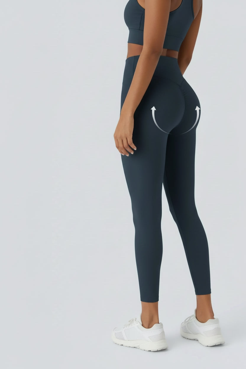 UltraSculpt™ Butt-Lifting Tummy-Control Leggings — High-Waisted Scrunch with Pockets