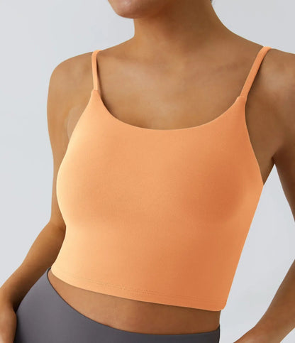Padded Workout Cropped Low Support Tank Top A-C Cups