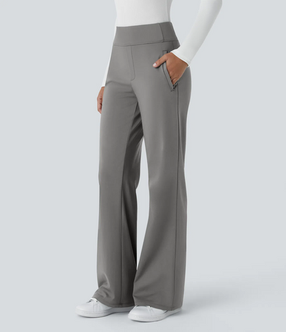 Flex™ DayStretch Mid Rise Side Zipper Pocket Work Flare Pants
