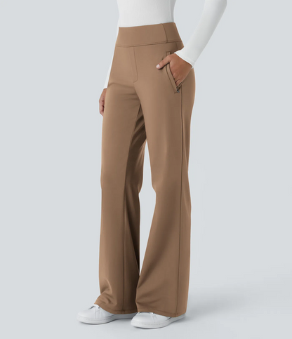 Flex™ DayStretch Mid Rise Side Zipper Pocket Work Flare Pants