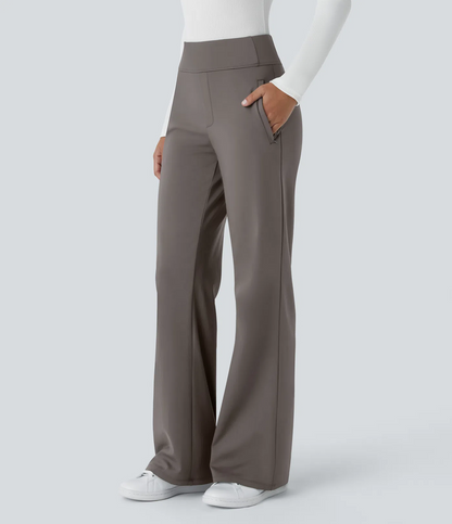 Flex™ DayStretch Mid Rise Side Zipper Pocket Work Flare Pants