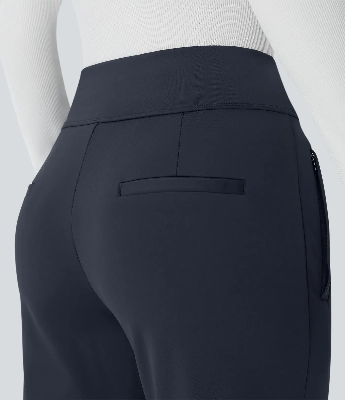 Flex™ DayStretch Mid Rise Side Zipper Pocket Work Flare Pants