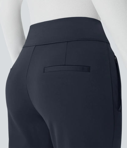 Flex™ DayStretch Mid Rise Side Zipper Pocket Work Flare Pants