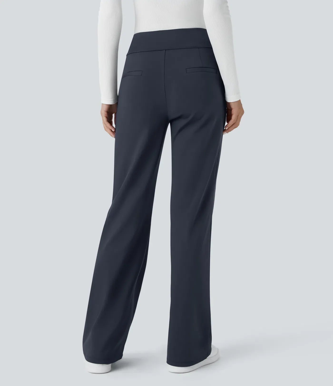 Flex™ DayStretch Mid Rise Side Zipper Pocket Work Flare Pants